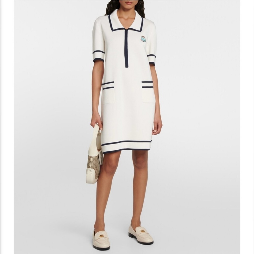 Gucci X Angela Nguyen Kawaii Embroidered Silk Blend Mini Dress Size Small - Picture 9 of 9